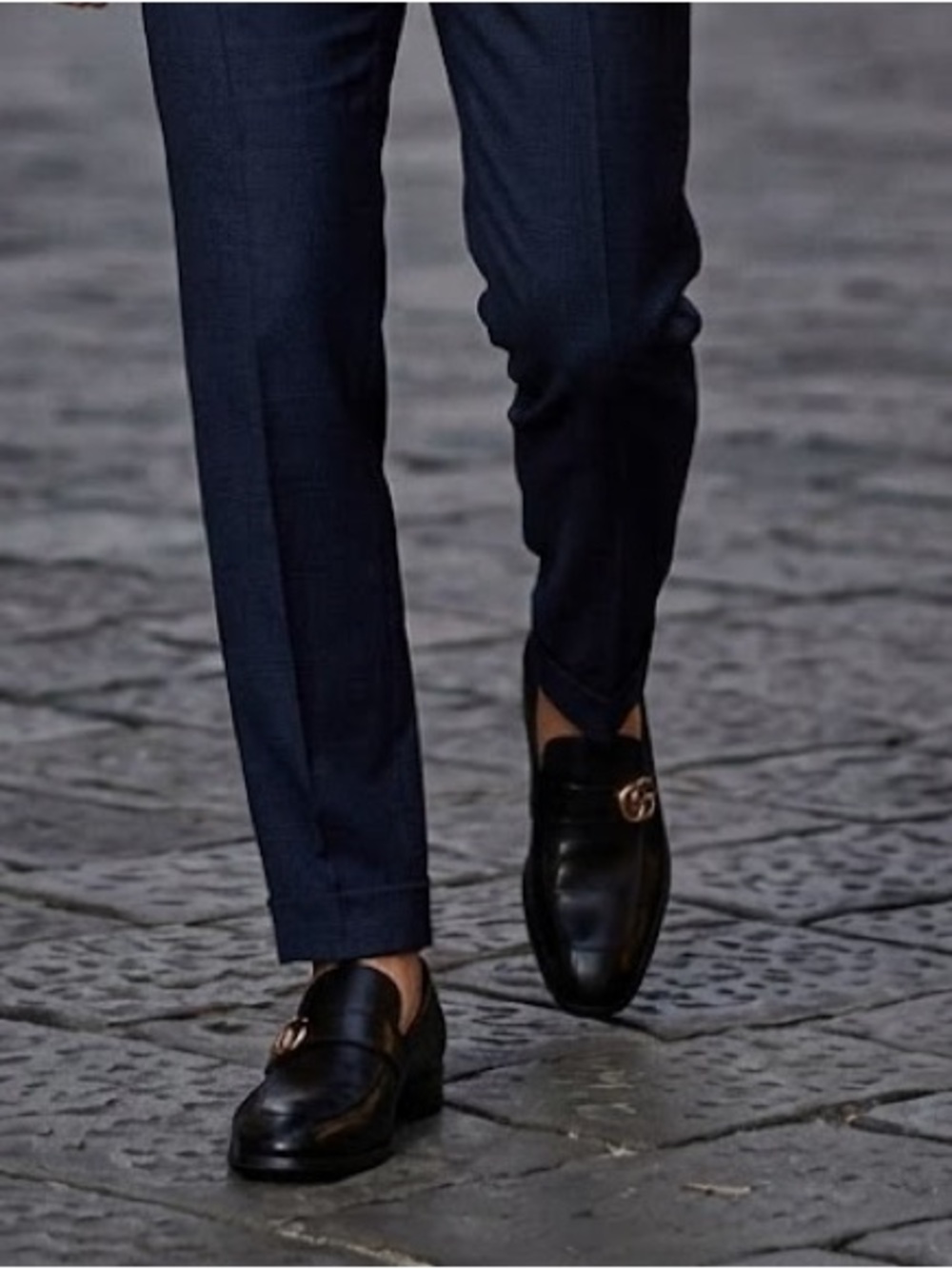 Gucci Men's Black Leather Loafers